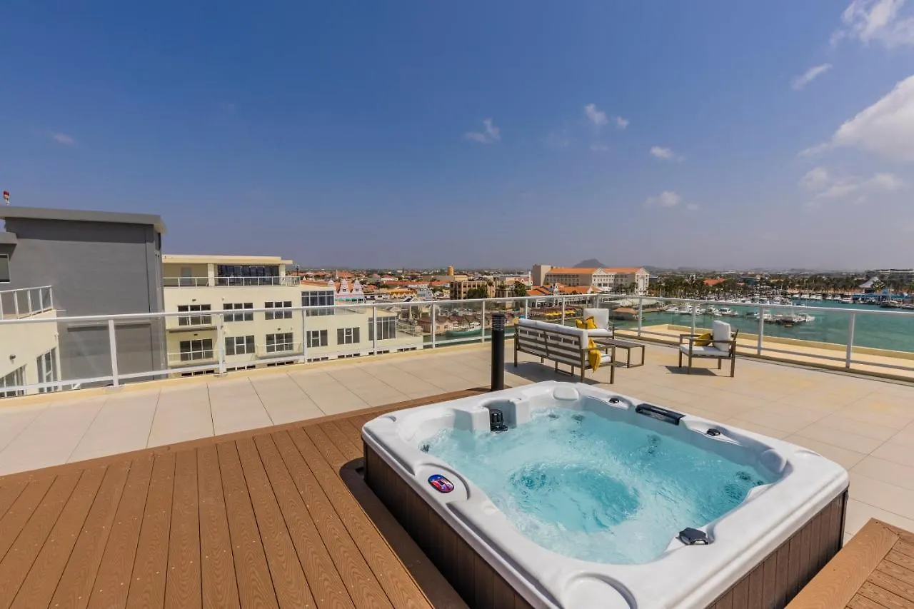 Upscale Studio City And Harbor Views Urban Oasis Oranjestad Lejlighed